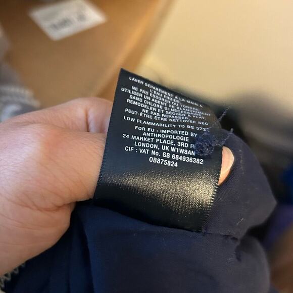 Maeve Blue Velvet Belted Wrap Shirt Dress - Picture 6 of 9